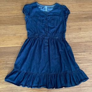 Cherokee Denim Button-Up 100% Cotton Girls’ Dress